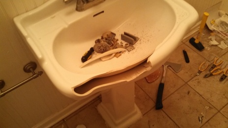 Accidental Sink Smashing
